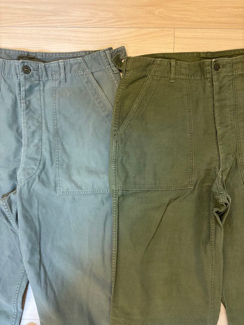 60s　ベイカーパンツ (アジャスター付き）　色染まり