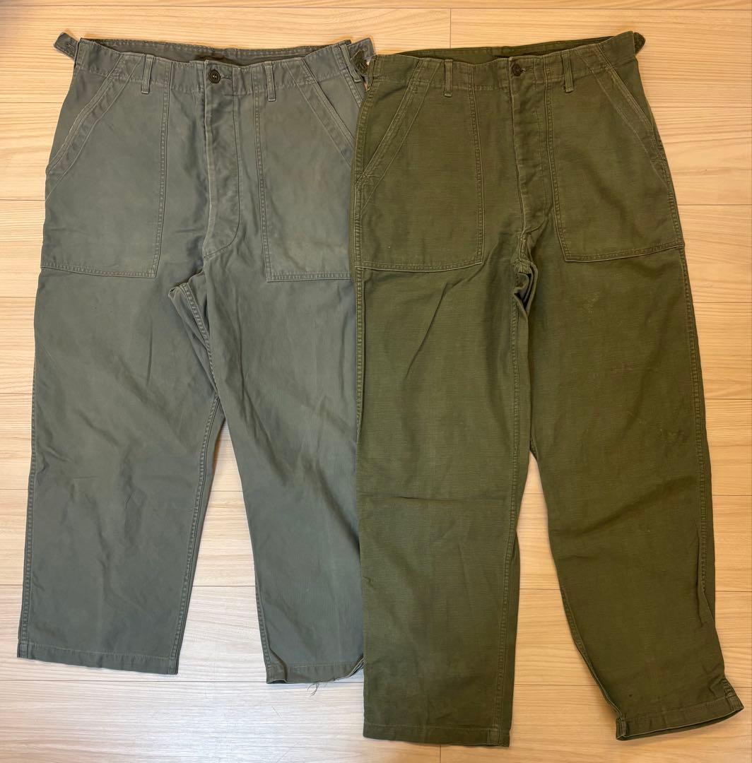 60s　ベイカーパンツ (アジャスター付き）　色染まり