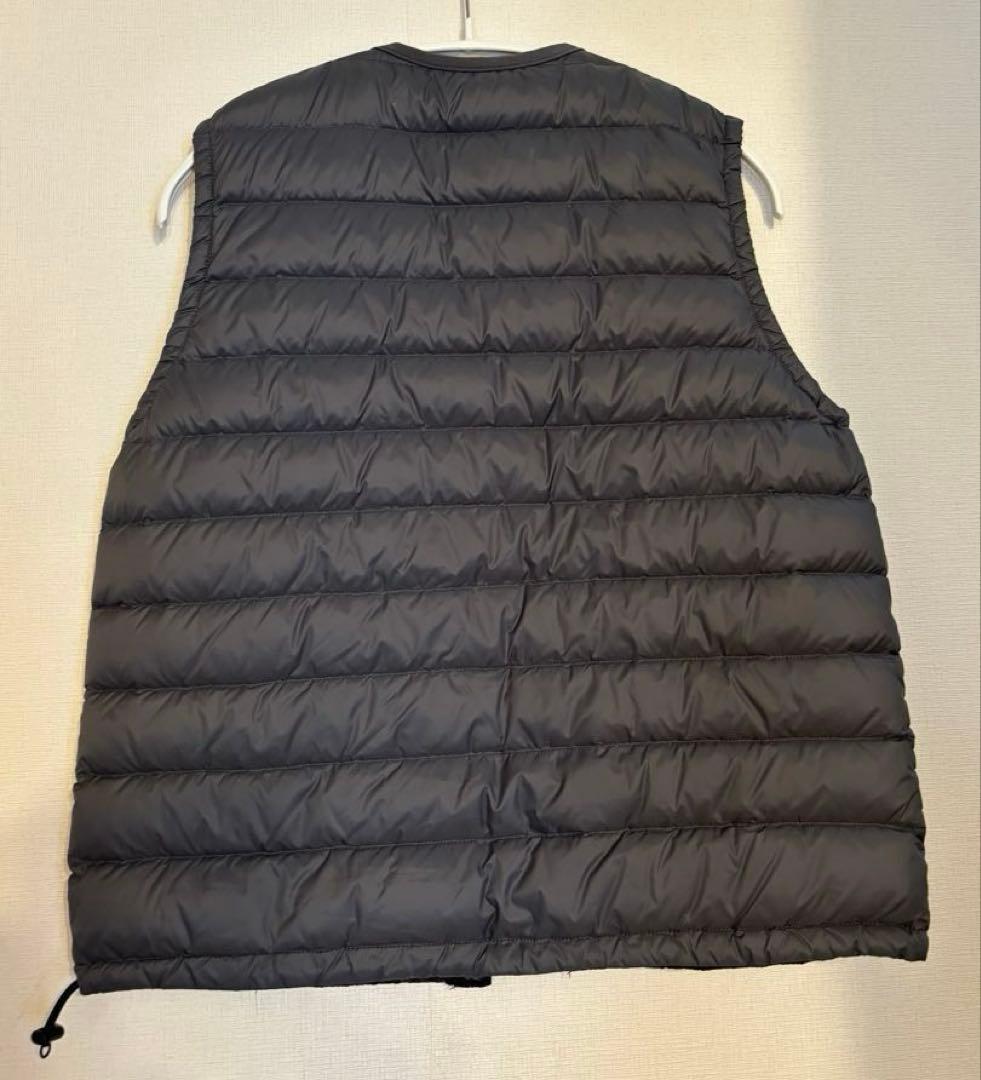 DANTON／インナー ダウン ベスト　チャコールグレー　36サイズ