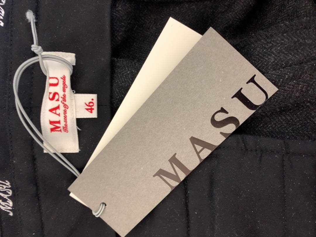 masu 25aw INITIAL WIDE TROUSERS ブラック