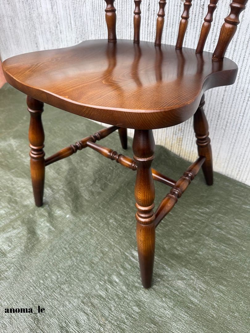 【ダイニングチェア】1　飛騨産業　キツツキ　穂高　スティックバック　ウィンザー