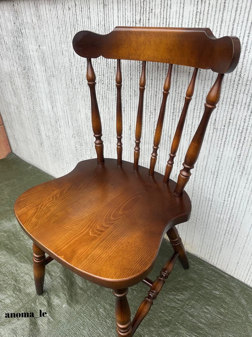 【ダイニングチェア】1　飛騨産業　キツツキ　穂高　スティックバック　ウィンザー