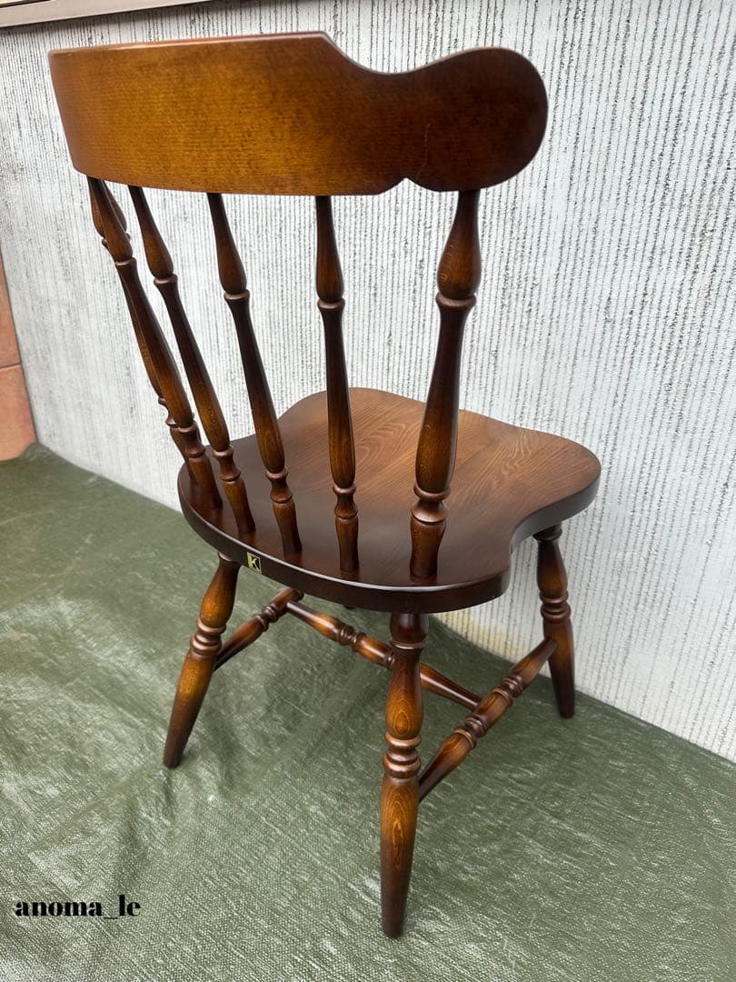 【ダイニングチェア】1　飛騨産業　キツツキ　穂高　スティックバック　ウィンザー