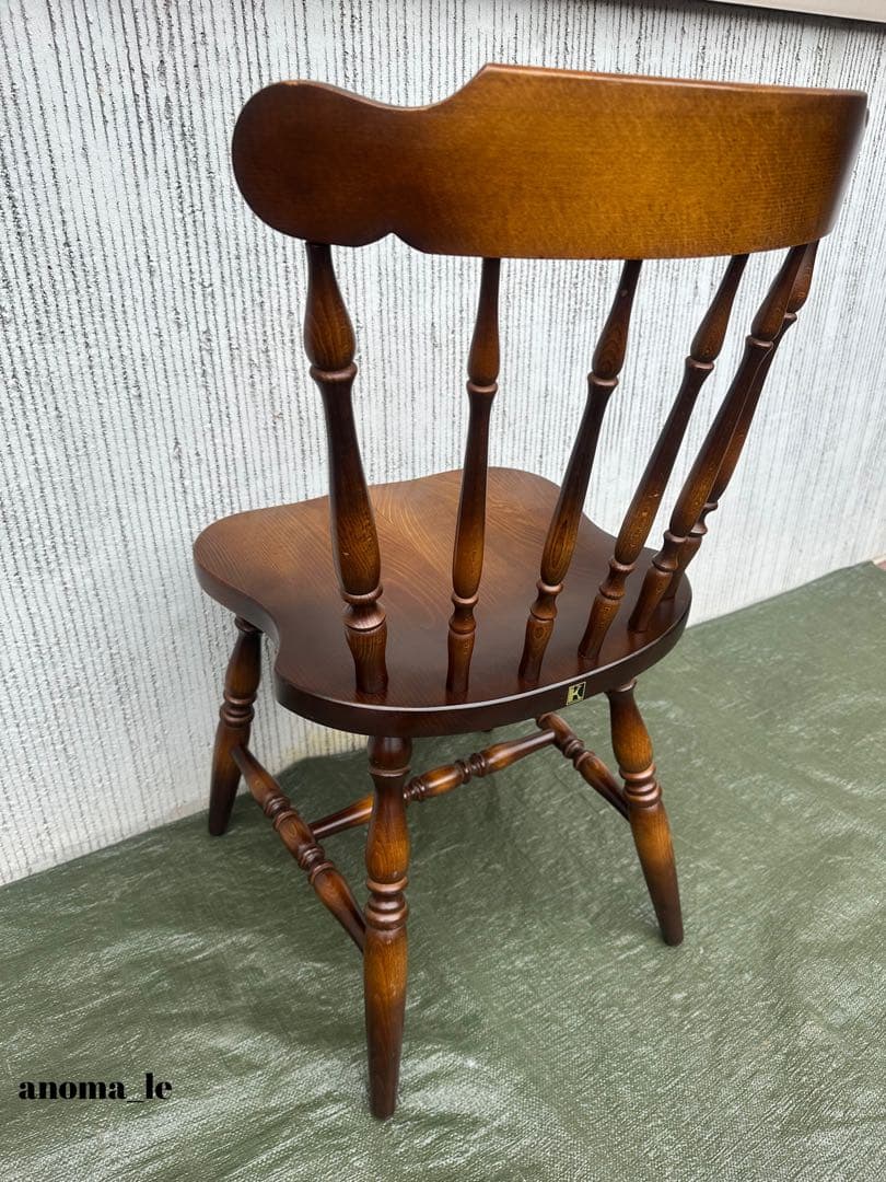 【ダイニングチェア】1　飛騨産業　キツツキ　穂高　スティックバック　ウィンザー