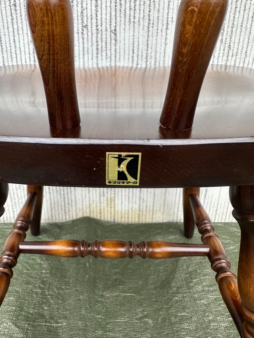 【ダイニングチェア】1　飛騨産業　キツツキ　穂高　スティックバック　ウィンザー