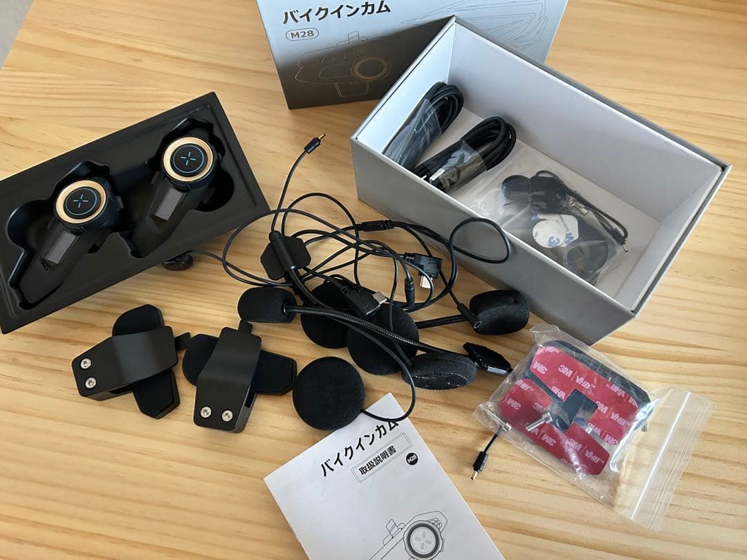 Vaculim バイクインカムM28黒 2個