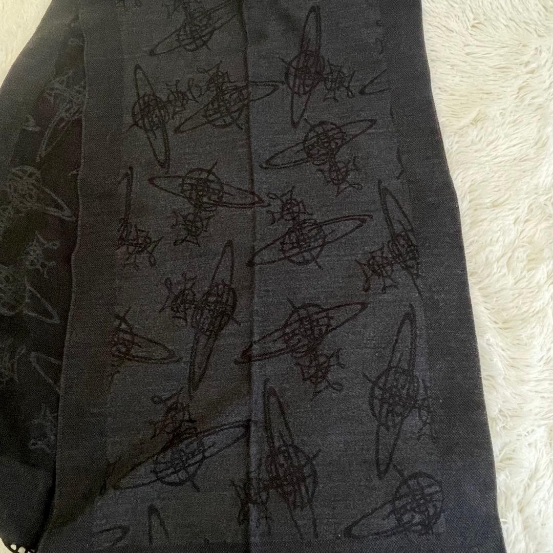 Vivienne Westwood リバーシブル　マフラー 総柄　オーブ