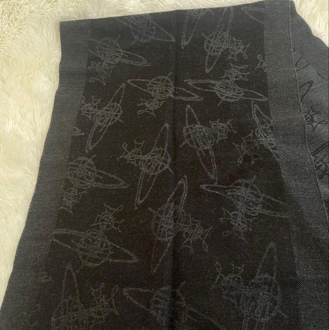 Vivienne Westwood リバーシブル　マフラー 総柄　オーブ