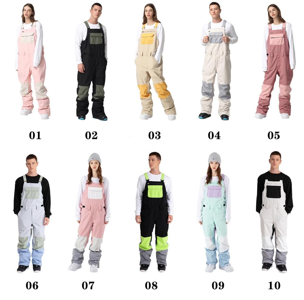 スノーボード ウェア　 ビブパンツ ユニセックス　01 L