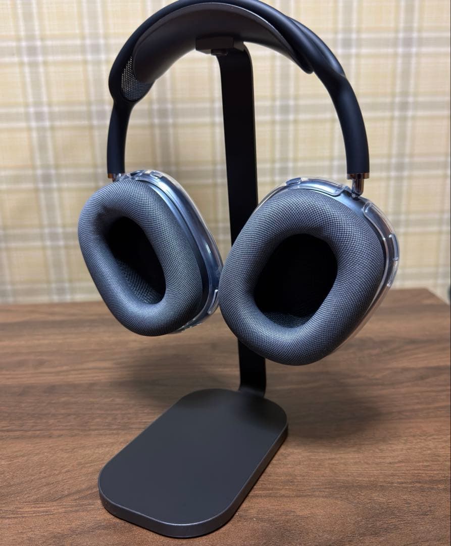 AirPods Max ミッドナイト 本体(第二世代)、クリアケース、スタンド