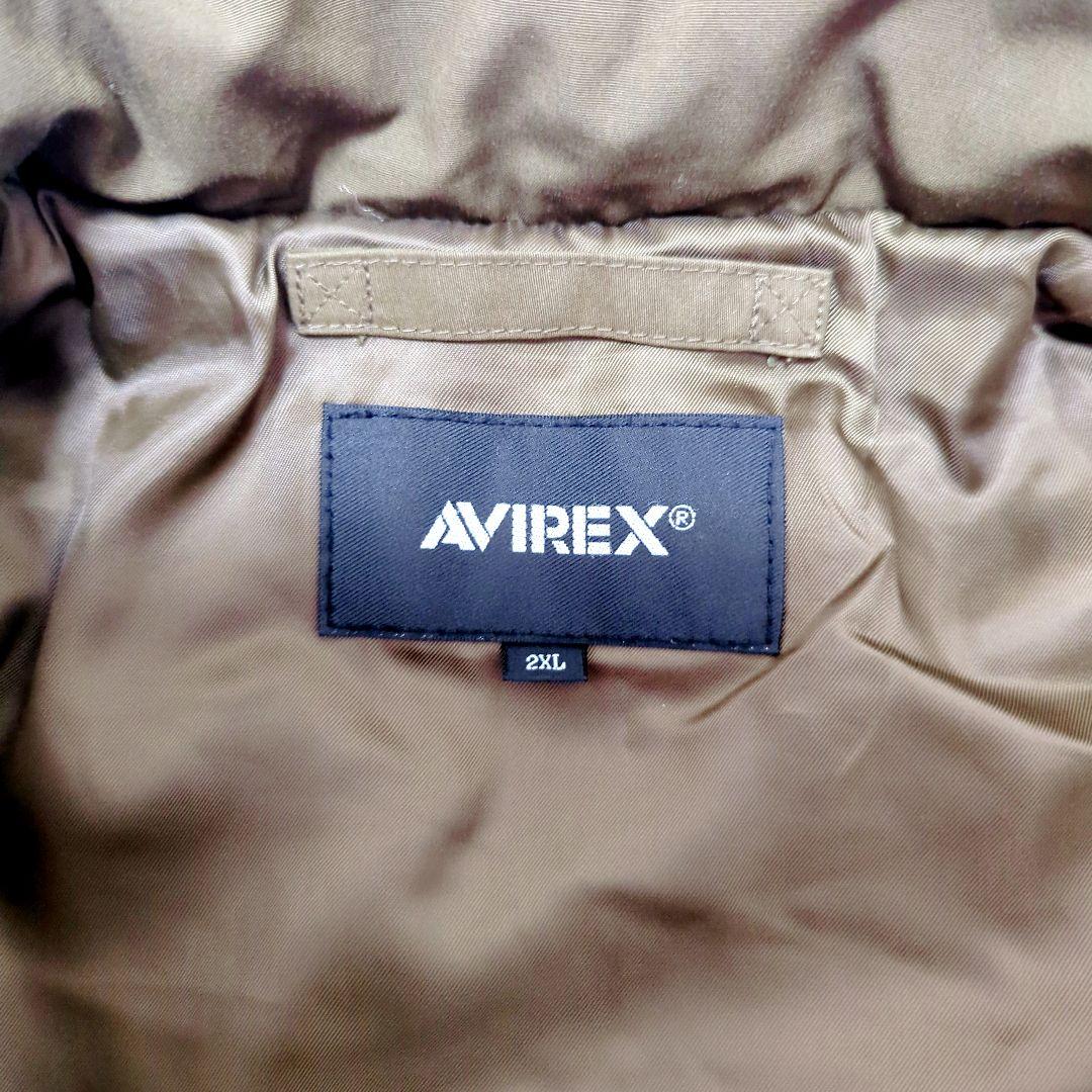 AVIREX ミリタリージャケット USMC オリーブ MA-1 ボンバー 刺繍