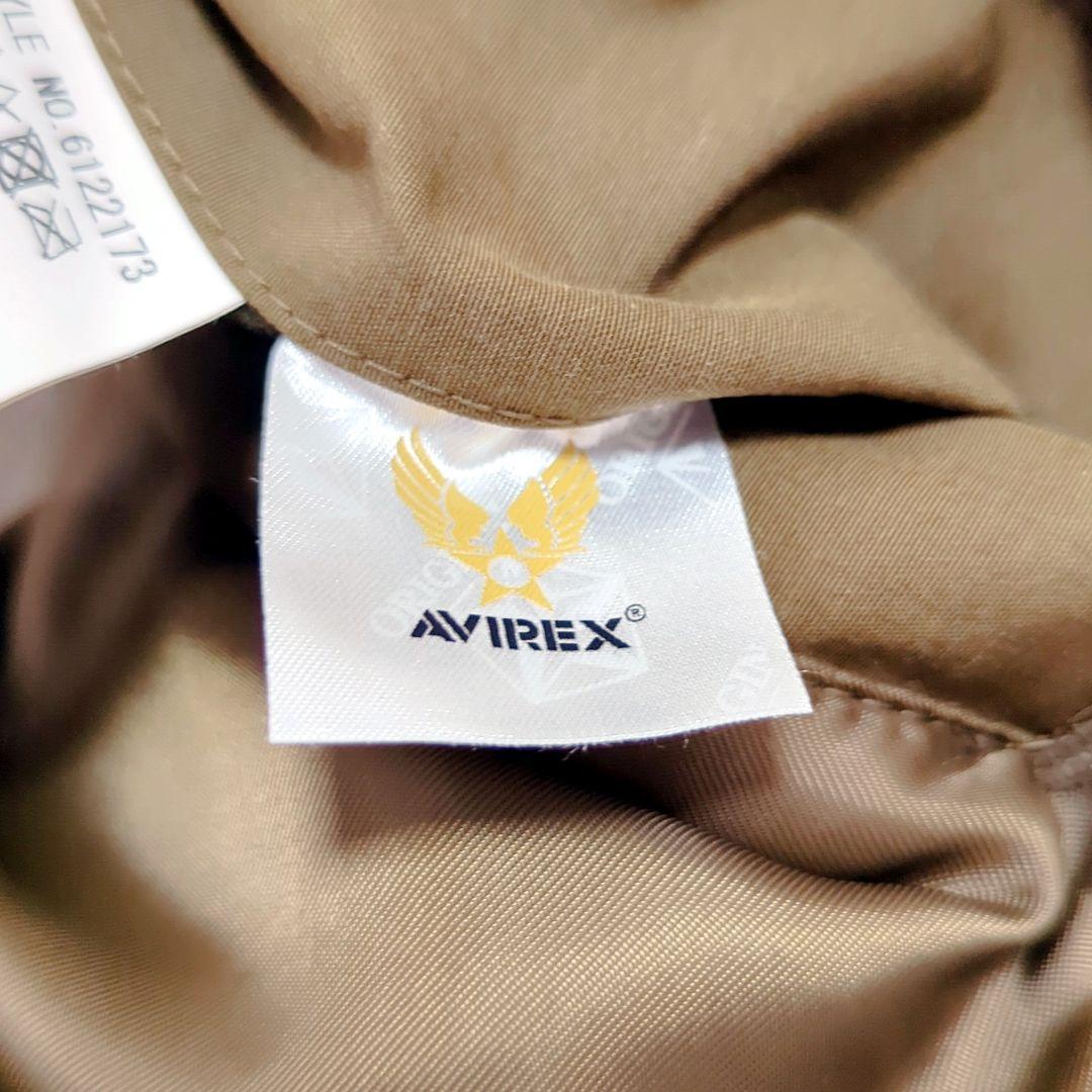 AVIREX ミリタリージャケット USMC オリーブ MA-1 ボンバー 刺繍