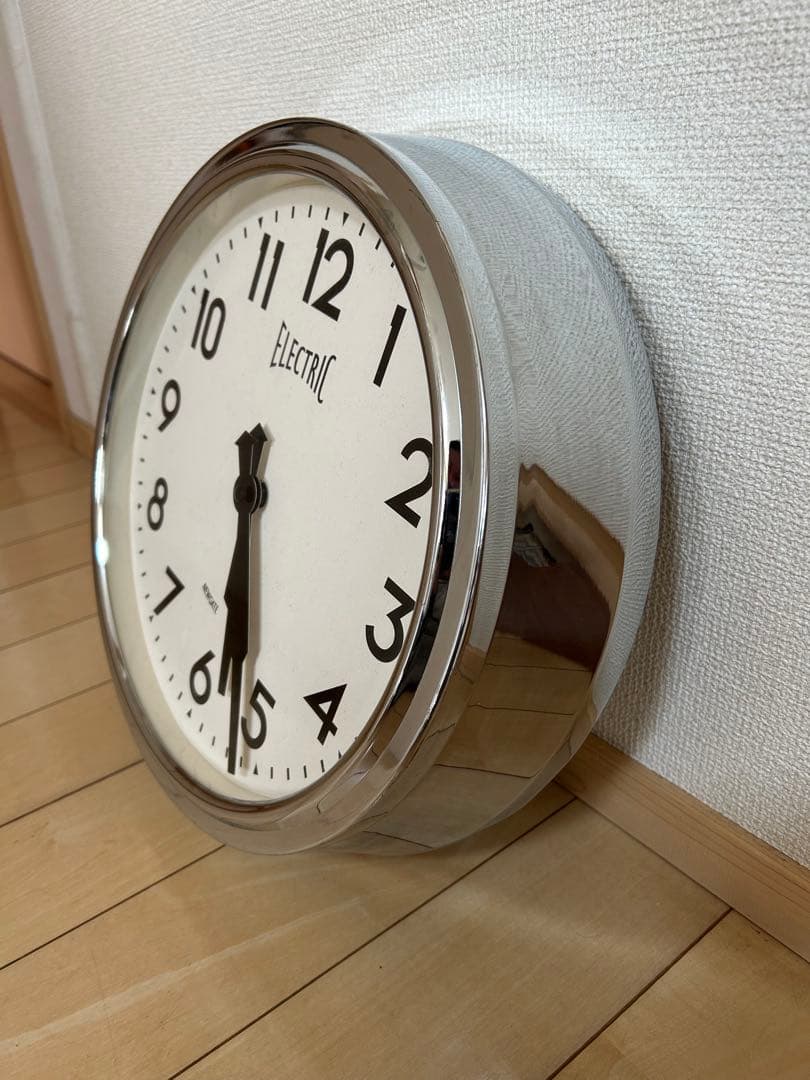 NEWGATE ELECTRIC アナログ掛時計 ホワイト/シルバー