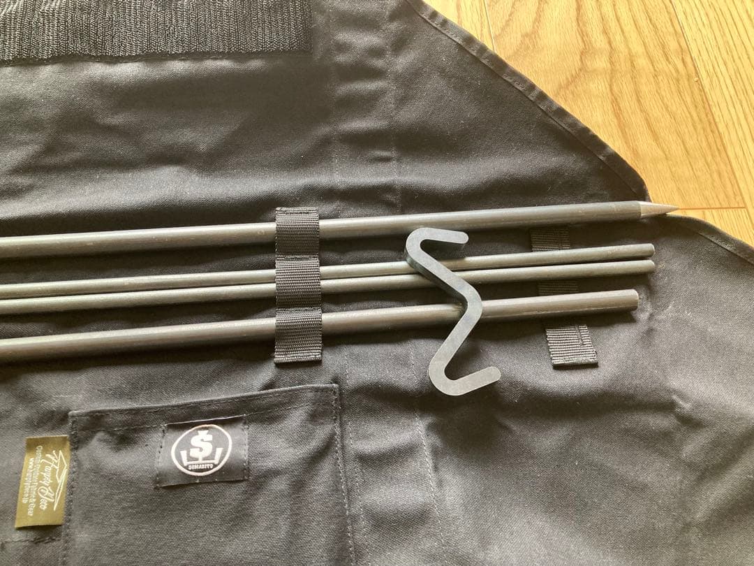 【未使用】 焚き火パラレールハンガー ＆ ケース（ブラック） SomAbito