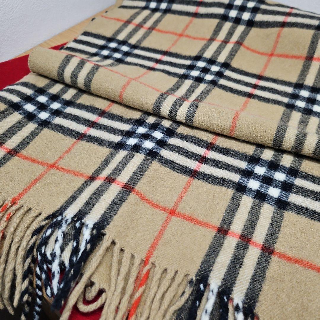 BURBERRY バーバリー マフラー ピュアカシミヤ100% ノバチェック