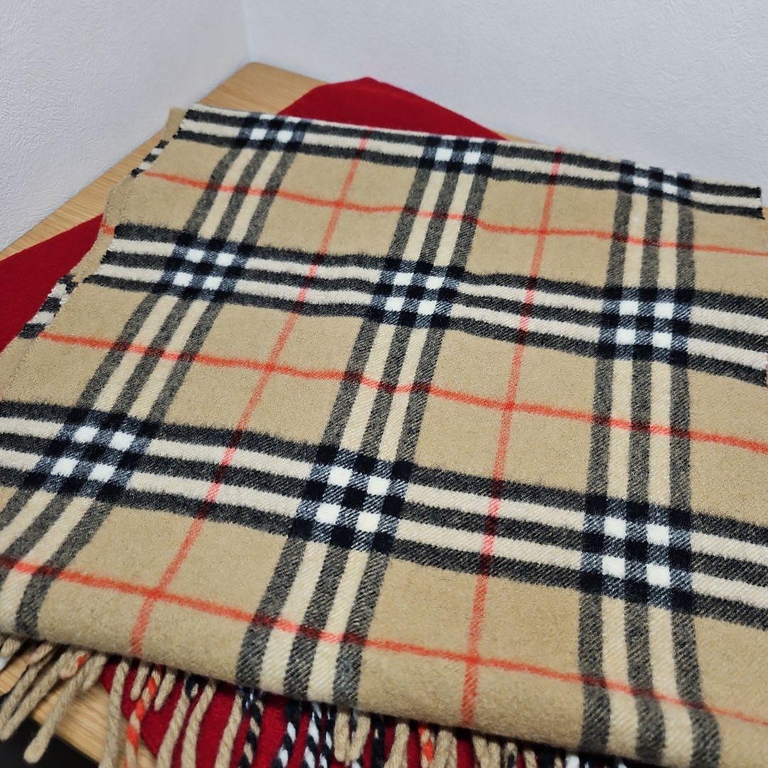 BURBERRY バーバリー マフラー ピュアカシミヤ100% ノバチェック