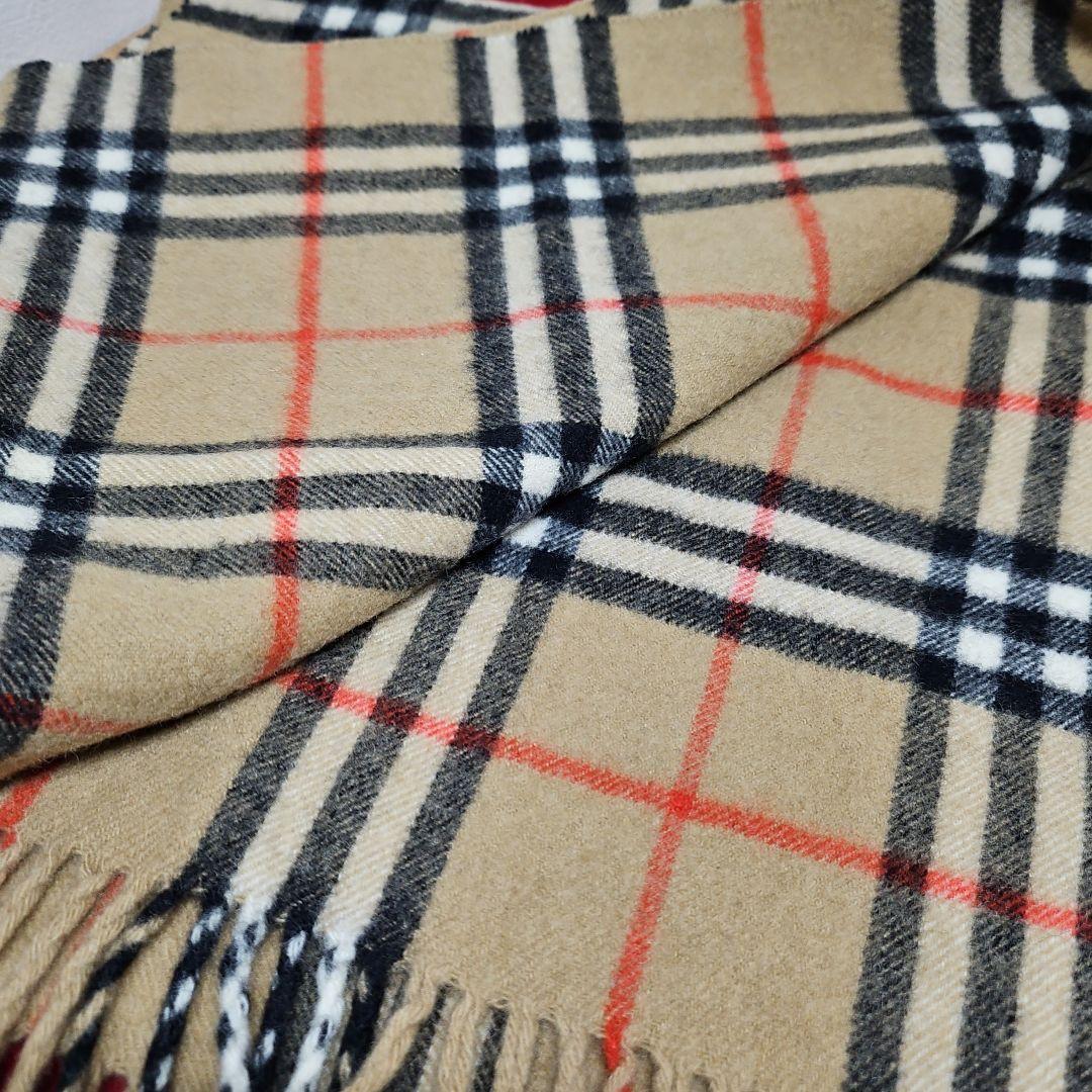 BURBERRY バーバリー マフラー ピュアカシミヤ100% ノバチェック
