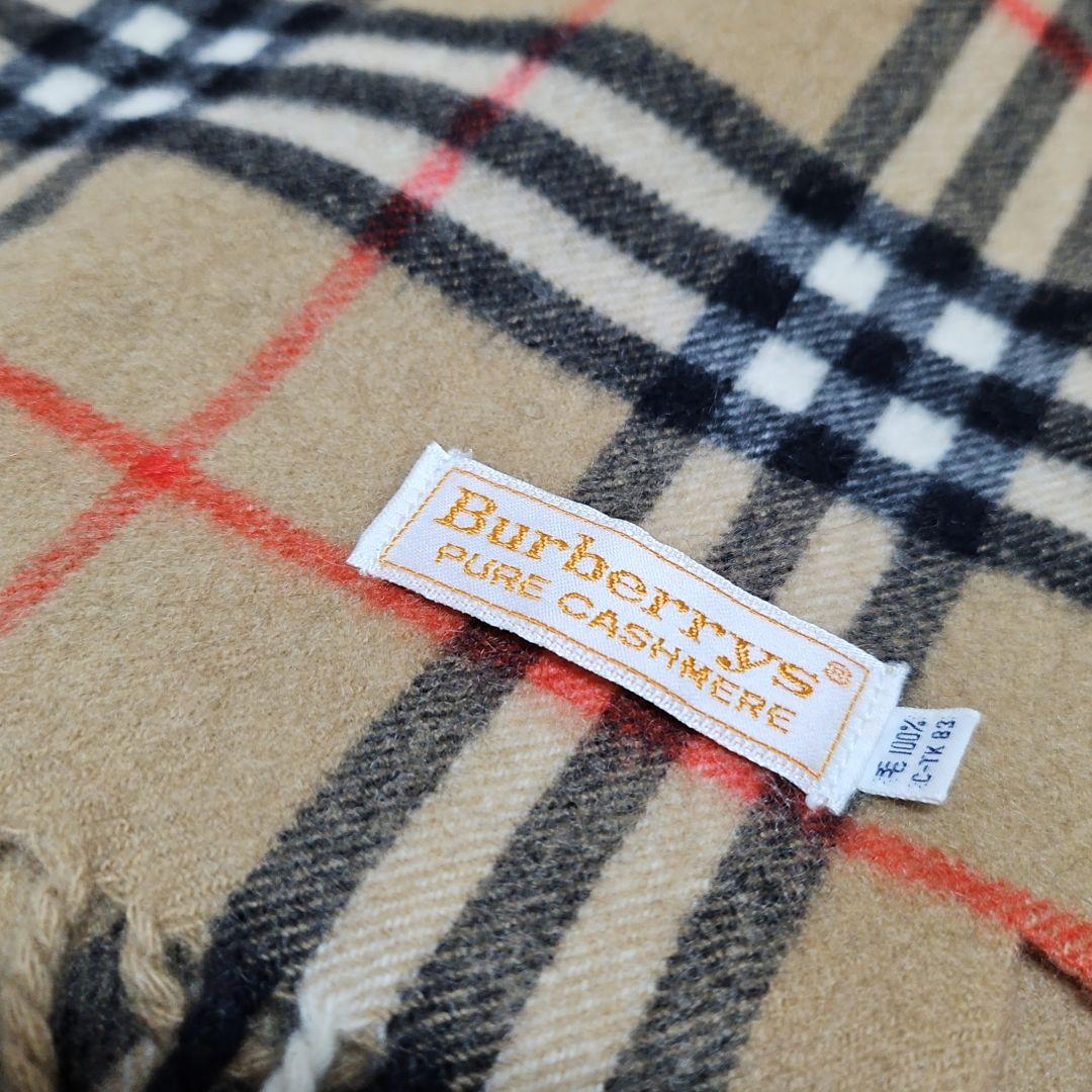 BURBERRY バーバリー マフラー ピュアカシミヤ100% ノバチェック