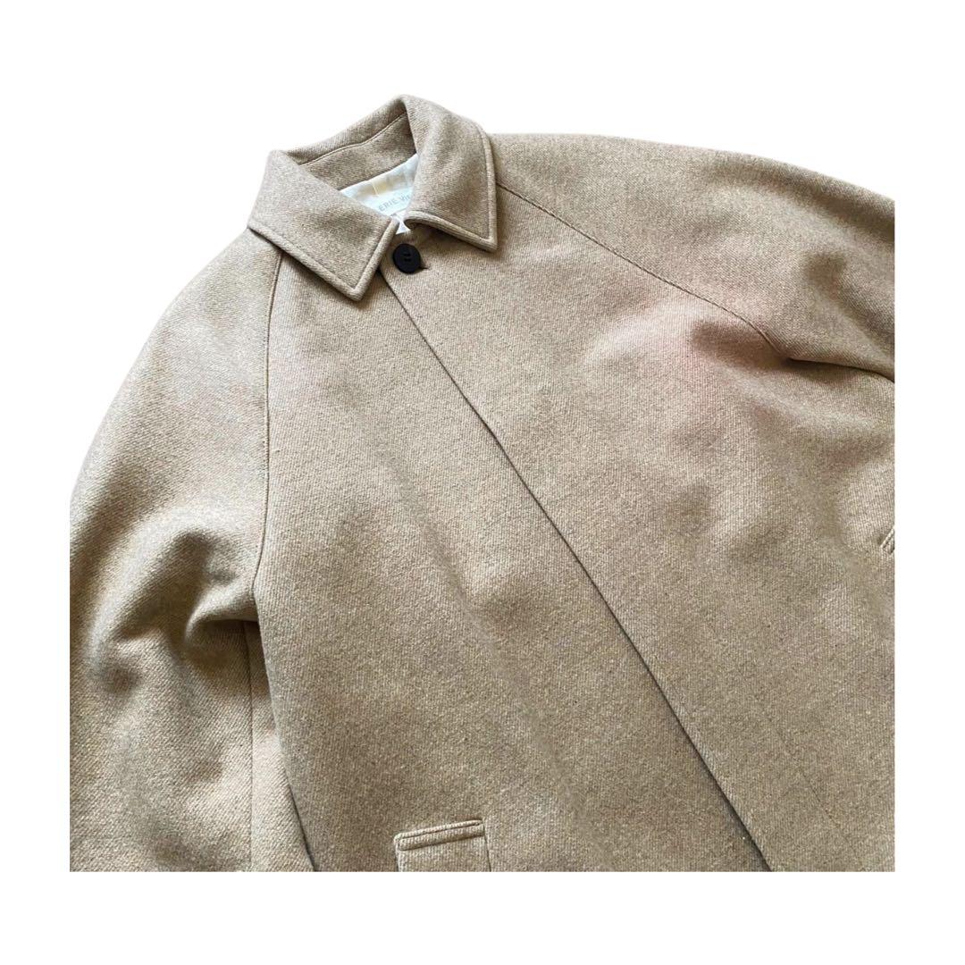 GALERIE VIE ギャルリーヴィー　ウールコットンツイードバルカラーコート