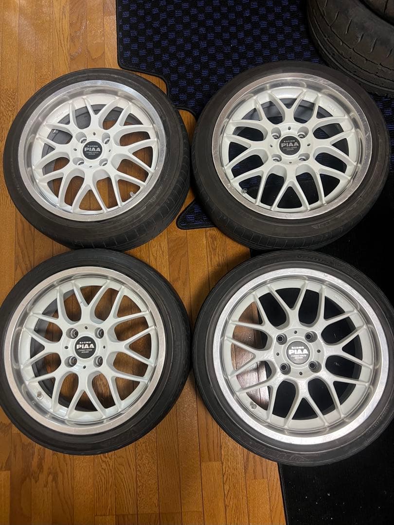 希少！　RACING PIAA 15インチ　6.5J+45 PCD100 4H