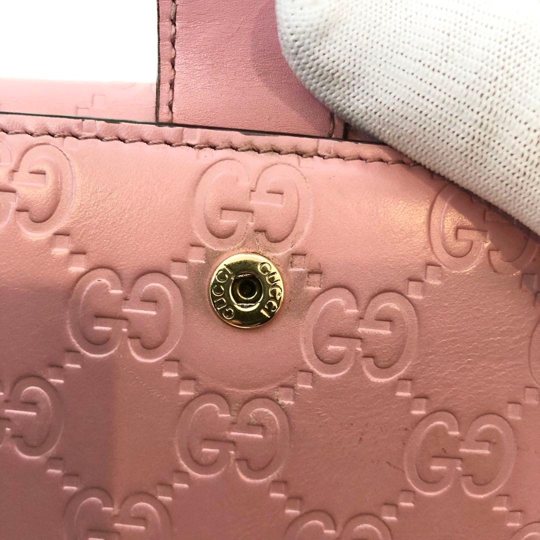 【良品】GUCCI 二つ折り財布 グッチシマ インターロッキング