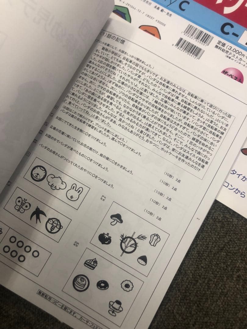 カーサ・フェミニナ小学校受験　プレテスト　ディスカバリーC12冊書き込み解答無