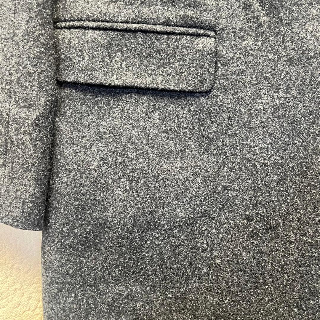 極美品✨セオリーリュクス ラムウールメルトンコート グレー 40 L 雑誌掲載