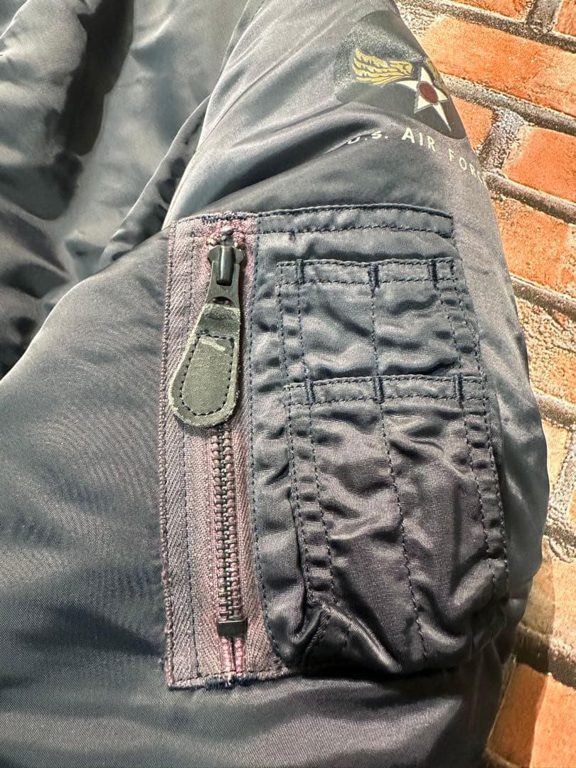 週末限定値下げ50s復刻MA-1 USAF フライトジャケット L 肉厚