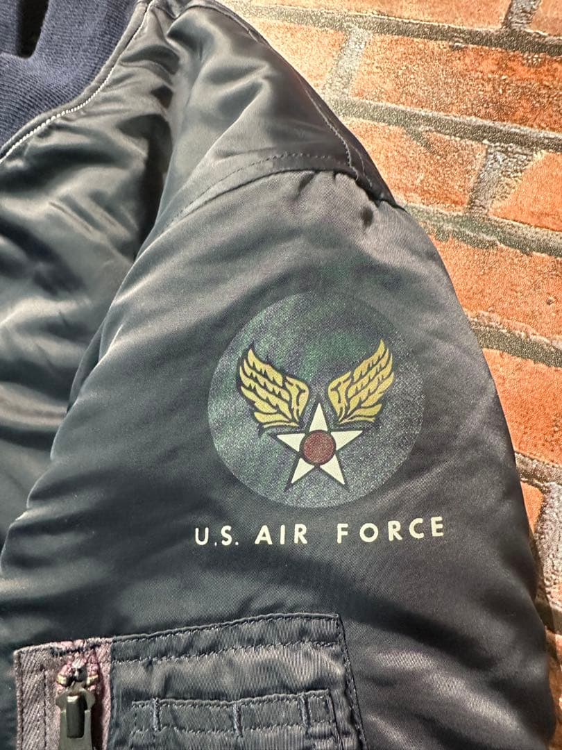 週末限定値下げ50s復刻MA-1 USAF フライトジャケット L 肉厚