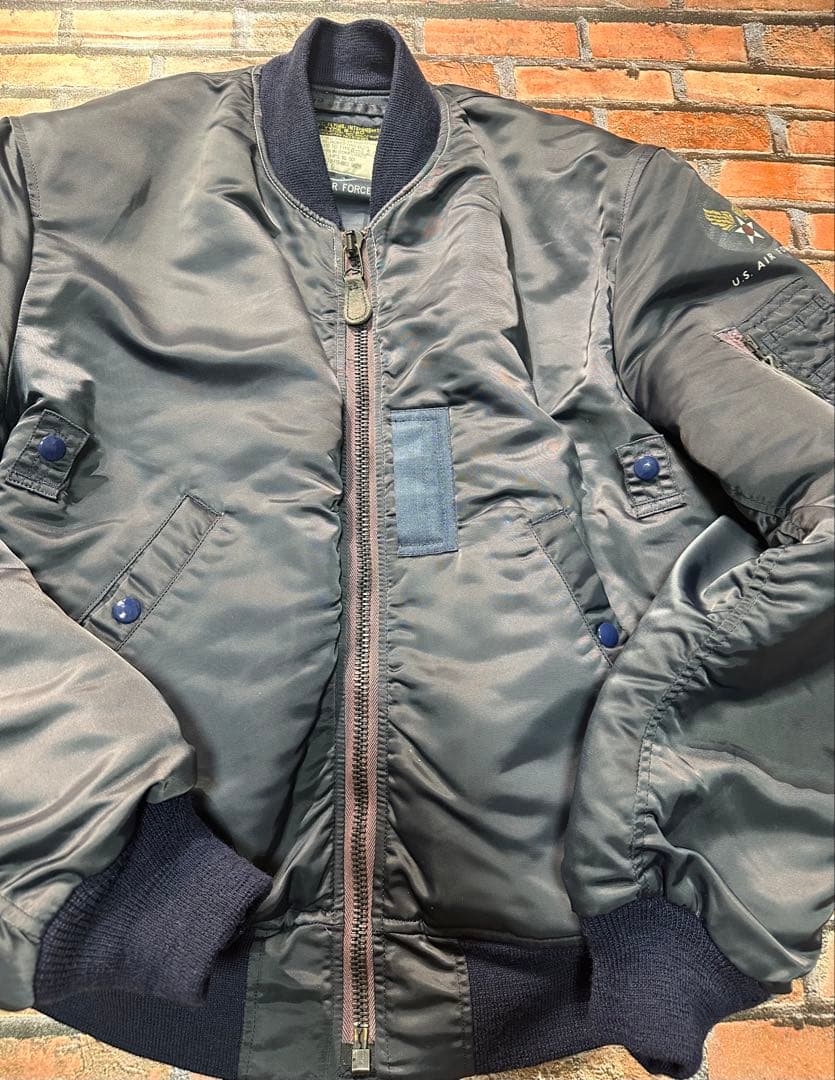 週末限定値下げ50s復刻MA-1 USAF フライトジャケット L 肉厚