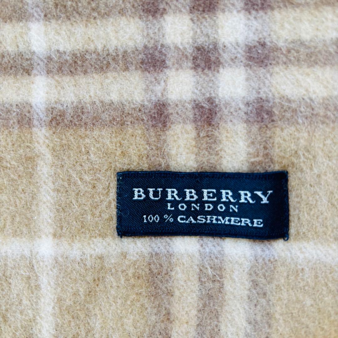 BURBERRY カシミヤマフラー チェック ユニセックス