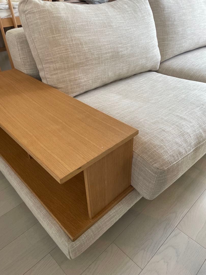 ACTUS BUILD ソファ（バッククッション＋1アーム+ウッドアーム）