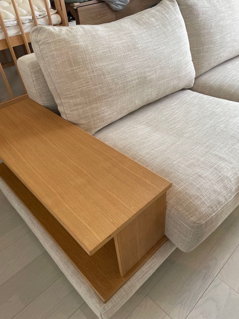 ACTUS BUILD ソファ（バッククッション＋1アーム+ウッドアーム）