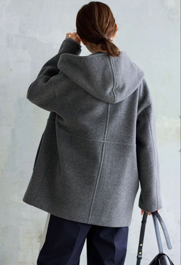 JOURNAL STANDARD フード付きウールコート 38