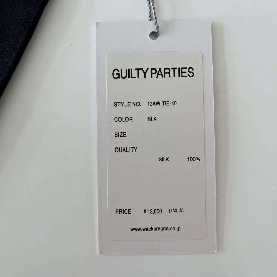 ワコマリア　Guilty Parties ブラック ネクタイ