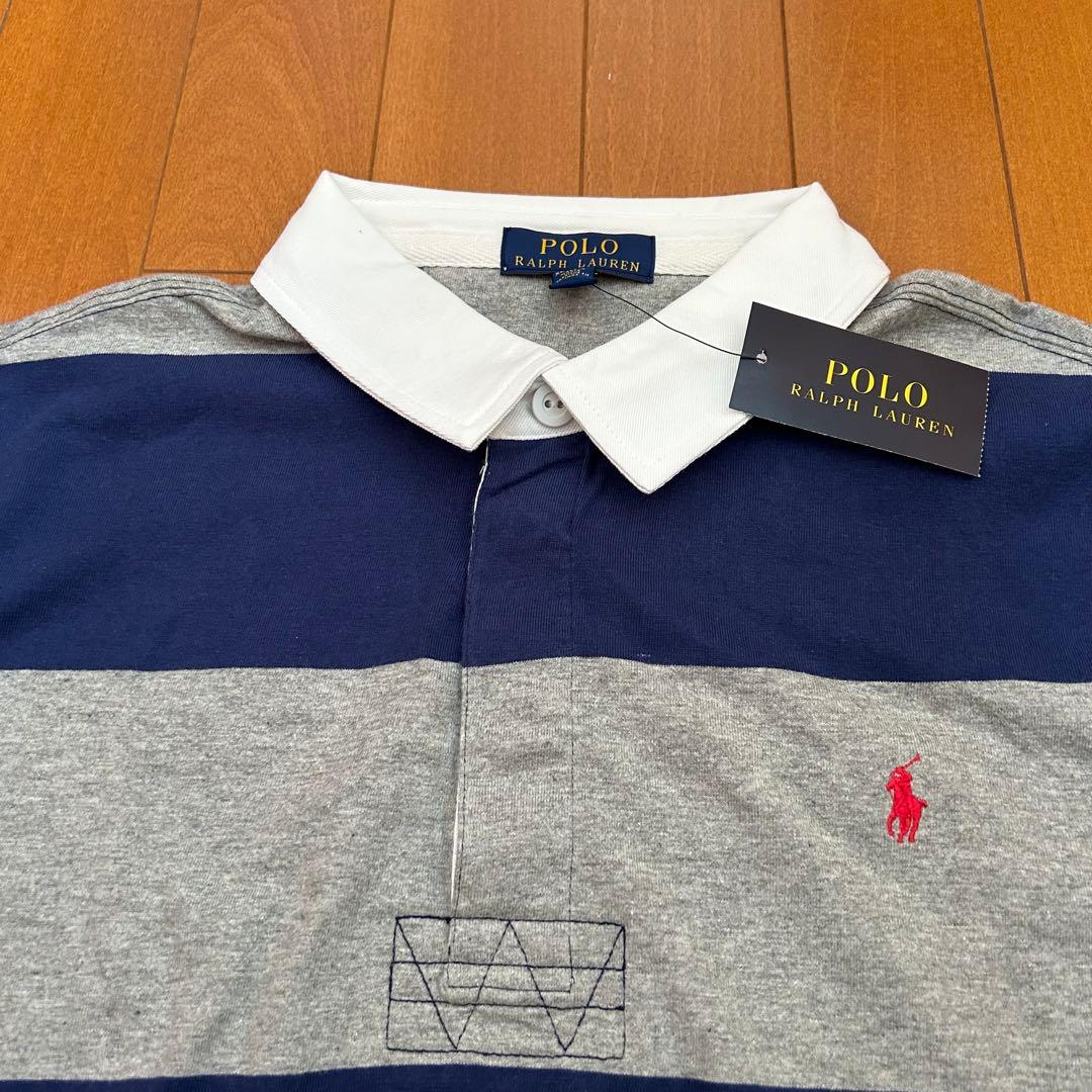 新品 90s POLO Ralph Lauren ラガーシャツ 太ボーダー