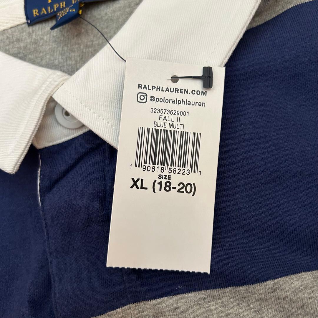 新品 90s POLO Ralph Lauren ラガーシャツ 太ボーダー