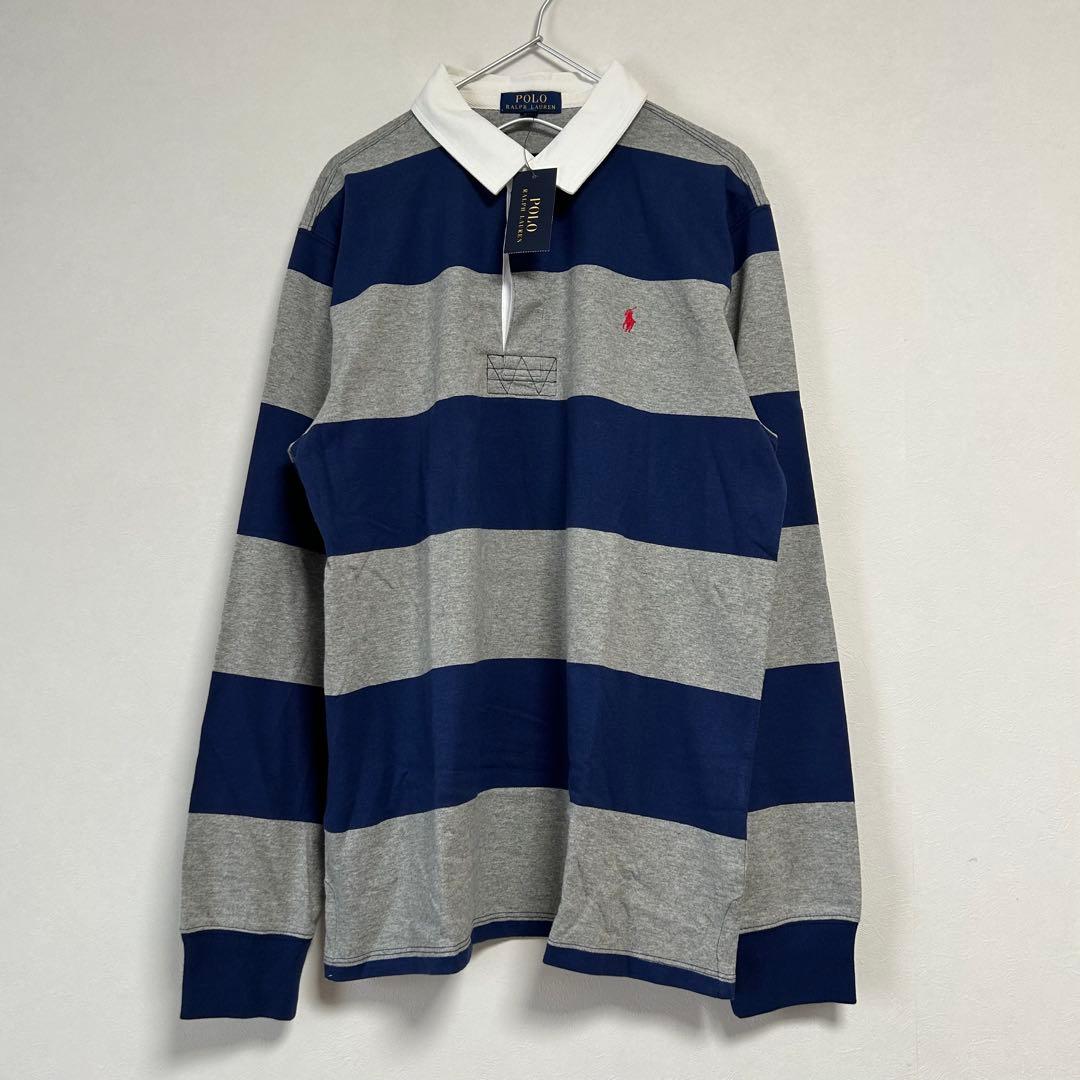 新品 90s POLO Ralph Lauren ラガーシャツ 太ボーダー