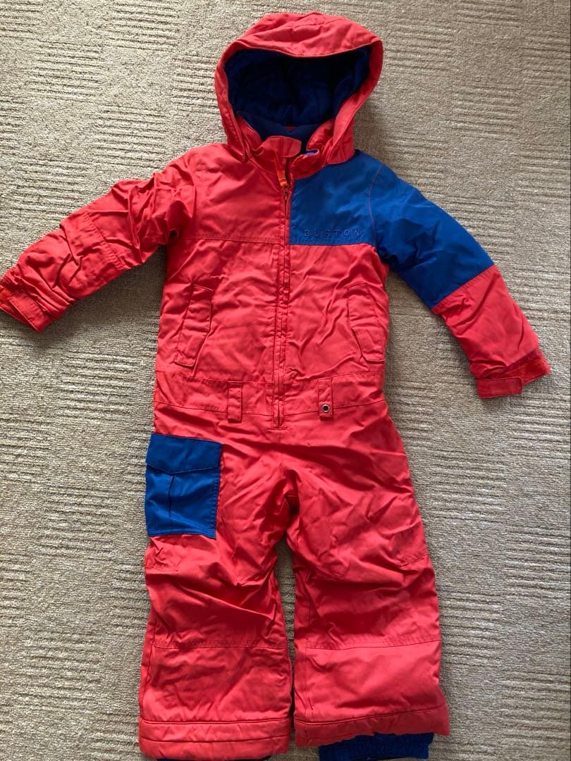 Burton DRYRIDE フード付きジャンプスーツ 赤青