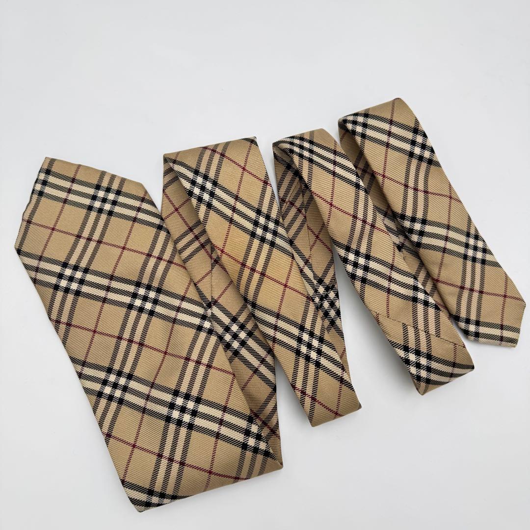 人気 バーバリー ネクタイ ノバチェック レギュラー ビジネス イタリア製 絹