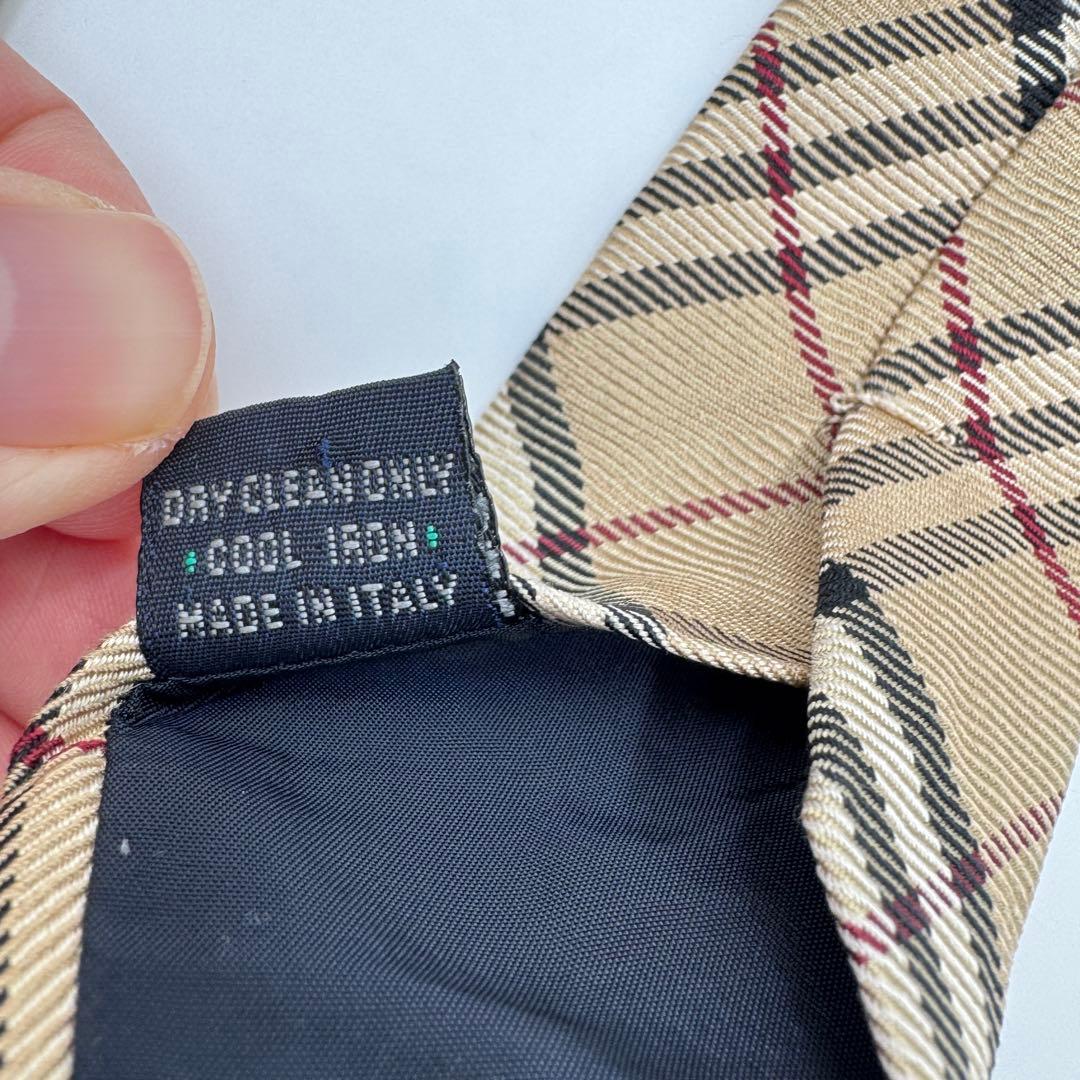 人気 バーバリー ネクタイ ノバチェック レギュラー ビジネス イタリア製 絹