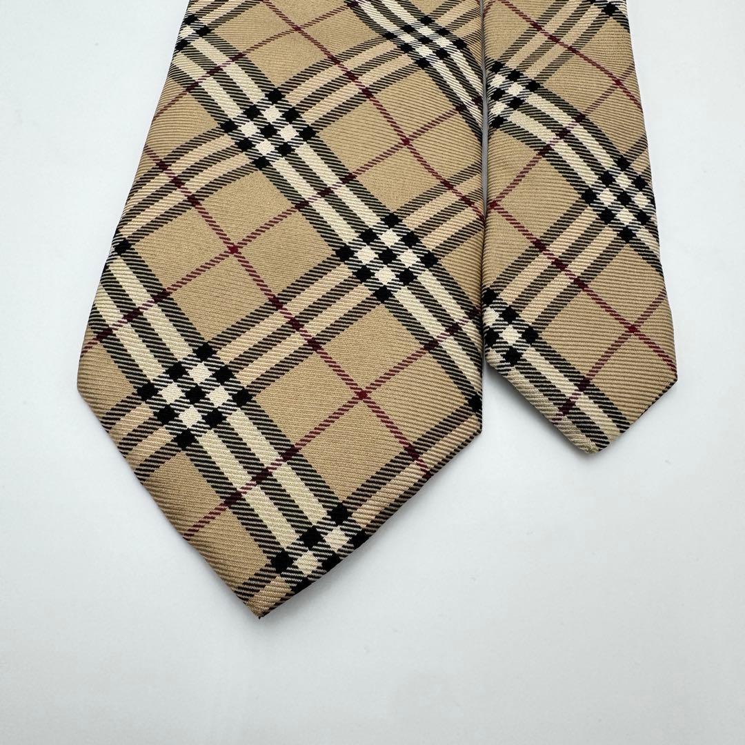 人気 バーバリー ネクタイ ノバチェック レギュラー ビジネス イタリア製 絹