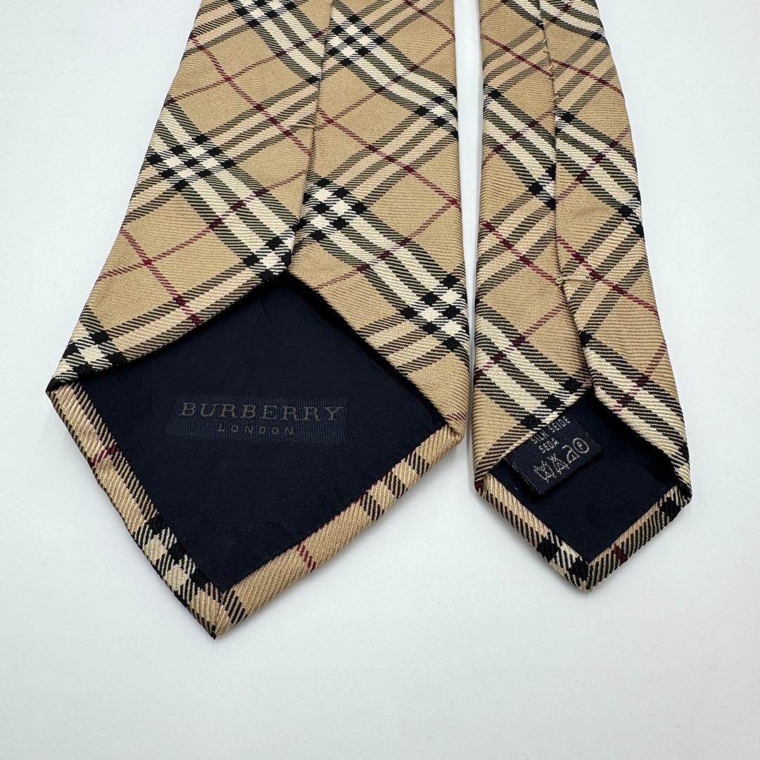 人気 バーバリー ネクタイ ノバチェック レギュラー ビジネス イタリア製 絹