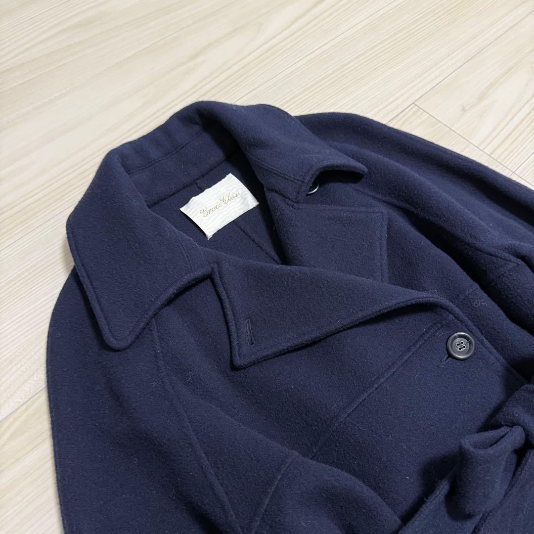 【美品✨】グレースクラス リバーウールトレンチコート 36