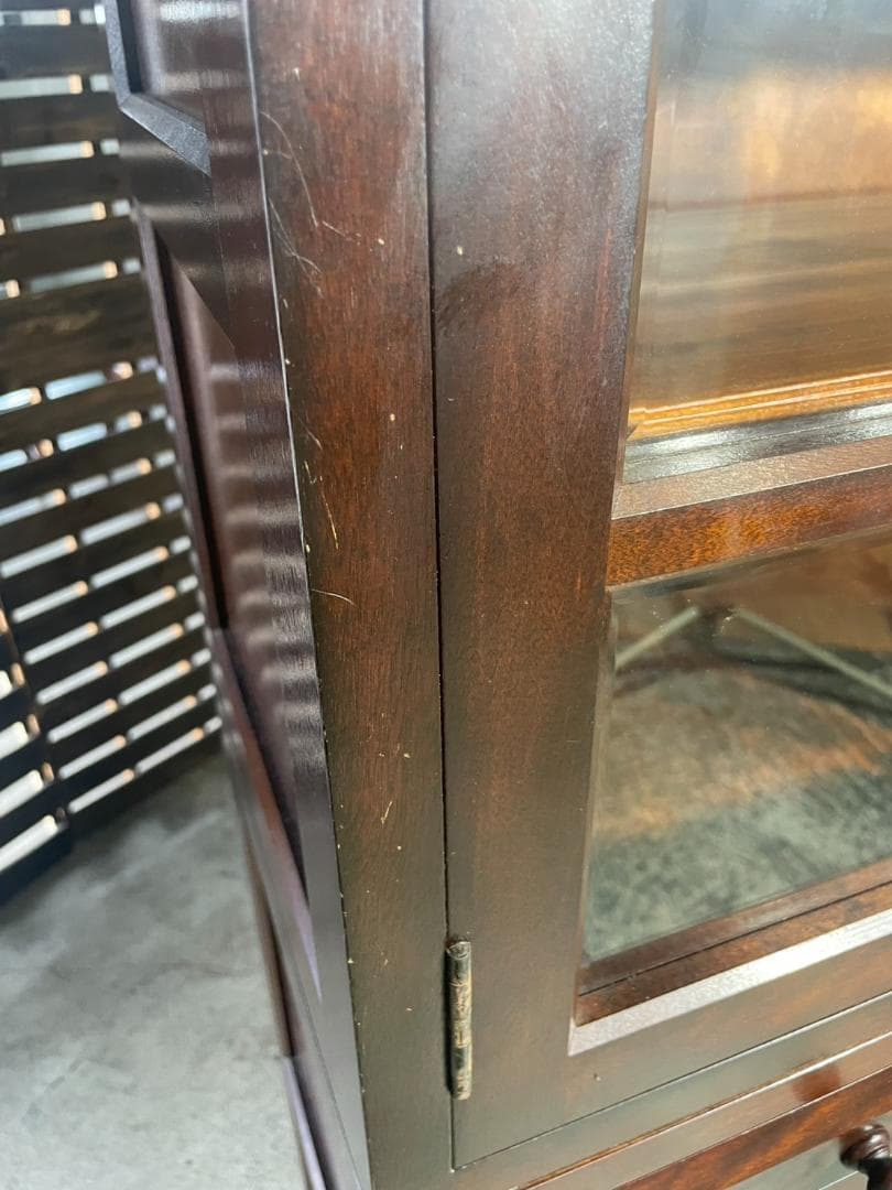 J716 松本民芸家具 食器棚 飾り棚 アンティーク家具 キャビネット