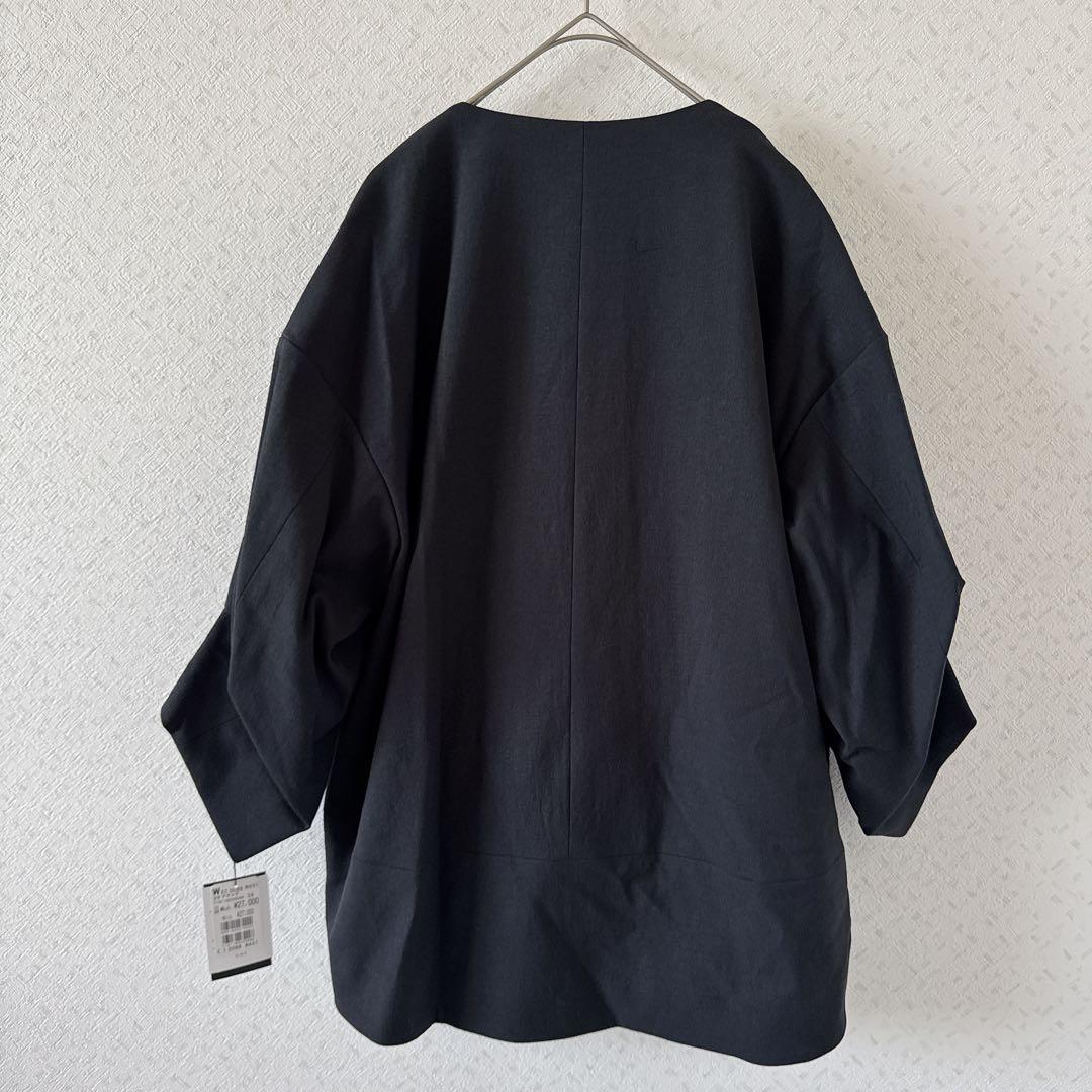 定価27000円◆新品タグ付き◆ヤマダヤ◆タックスリーブノーカラージャケット　黒