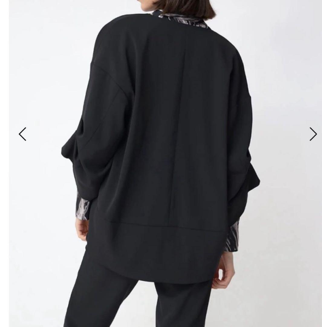 定価27000円◆新品タグ付き◆ヤマダヤ◆タックスリーブノーカラージャケット　黒