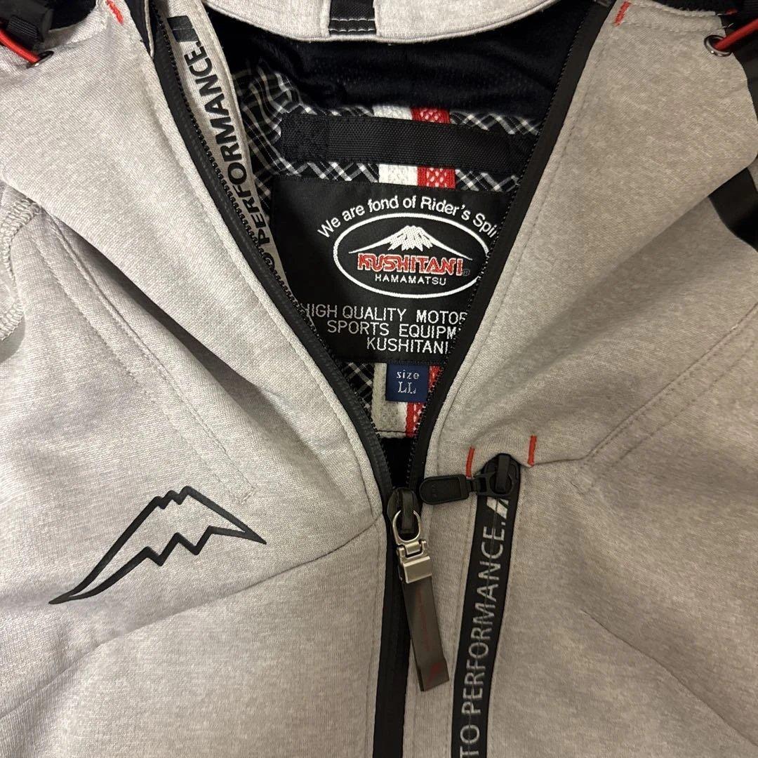 KUSHITANI フード付きジャケット LL グレー　ベクトルジャケット