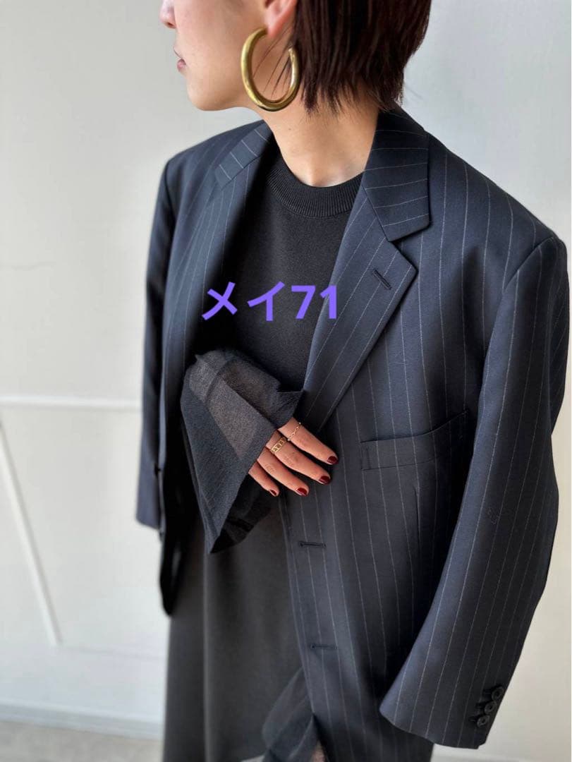 Curensology ランタンスリーブニットワンピース