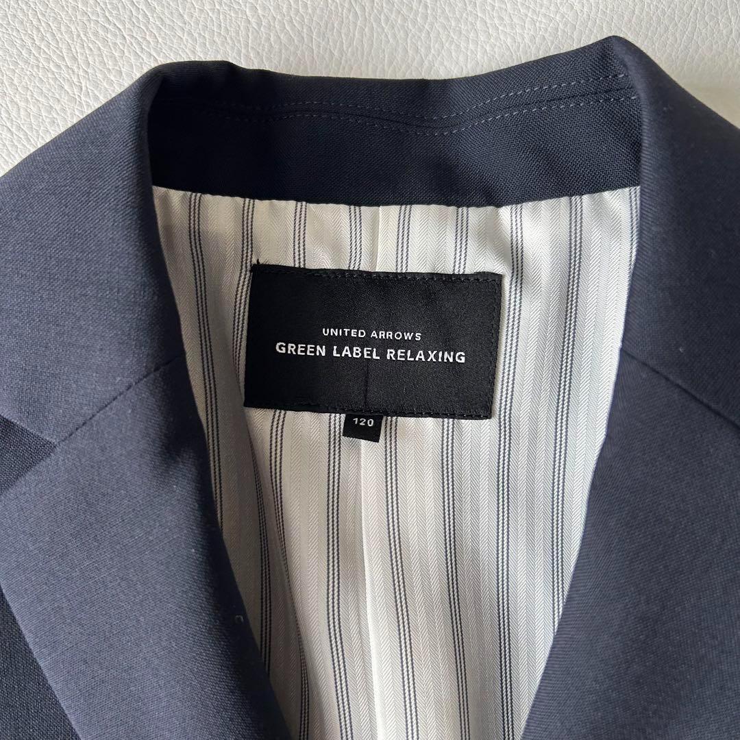 美品＊グリーンレーベル キッズスーツ 男の子 3点セット【120cm】紺ブレ